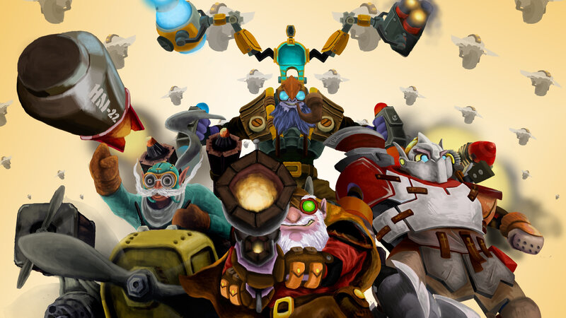 Dwarven engineers in action