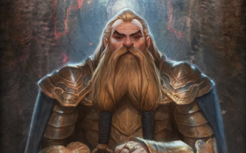 dwarven warrior in armor