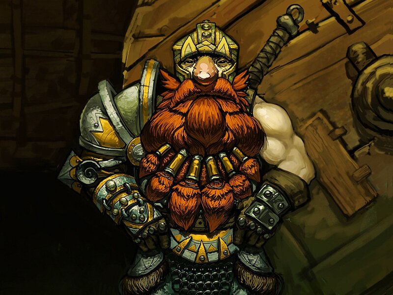dwarven warrior with cannon