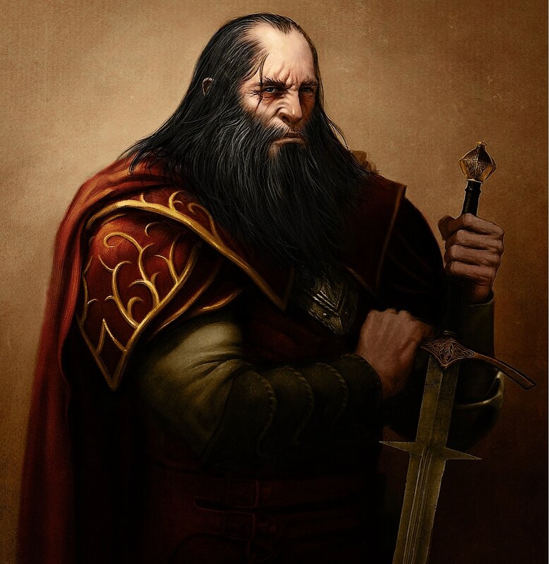 dwarven warrior with sword