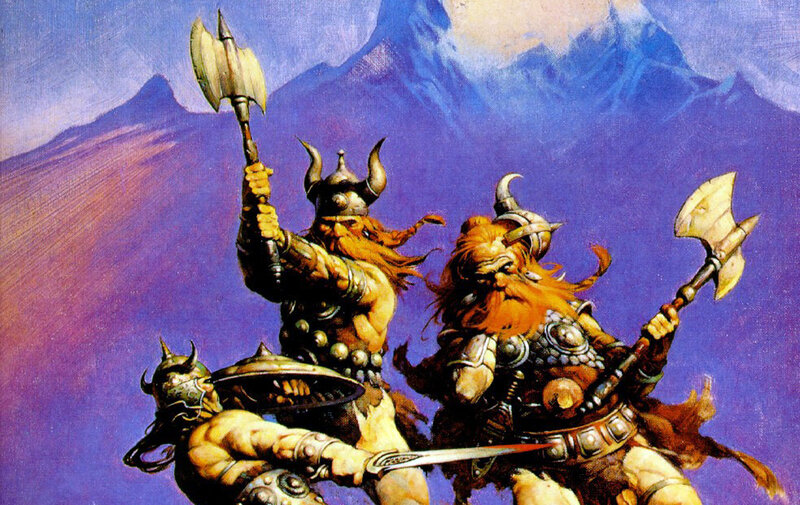 dwarven warriors in battle