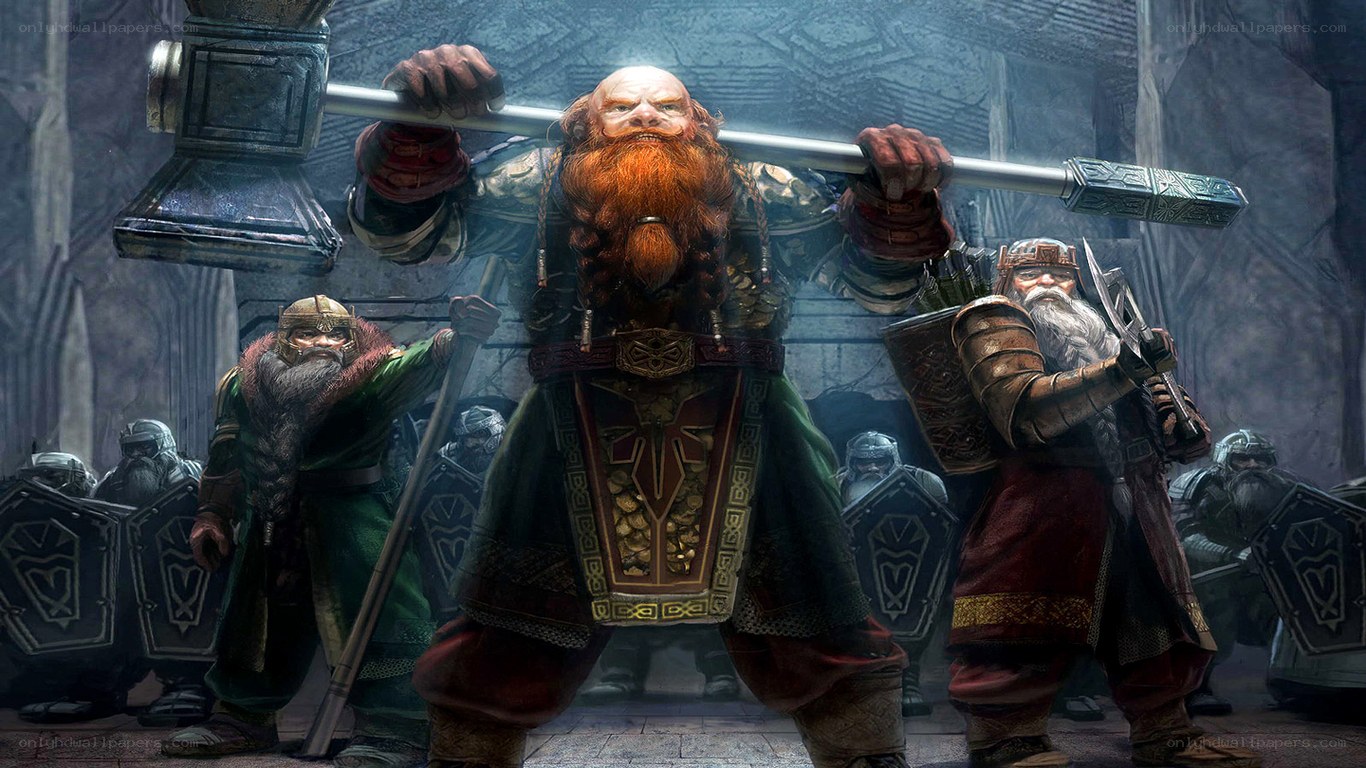 dwarven warriors in battle