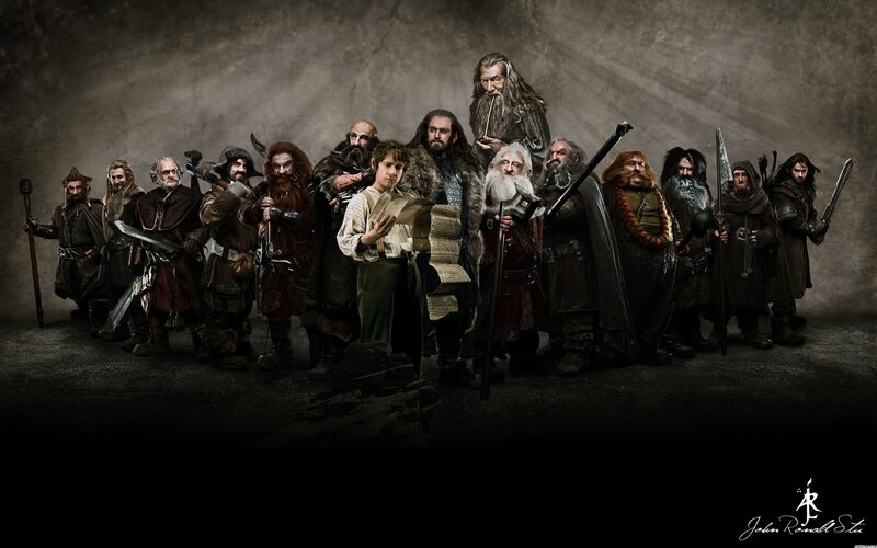 Dwarves and Hobbit Group — Brown