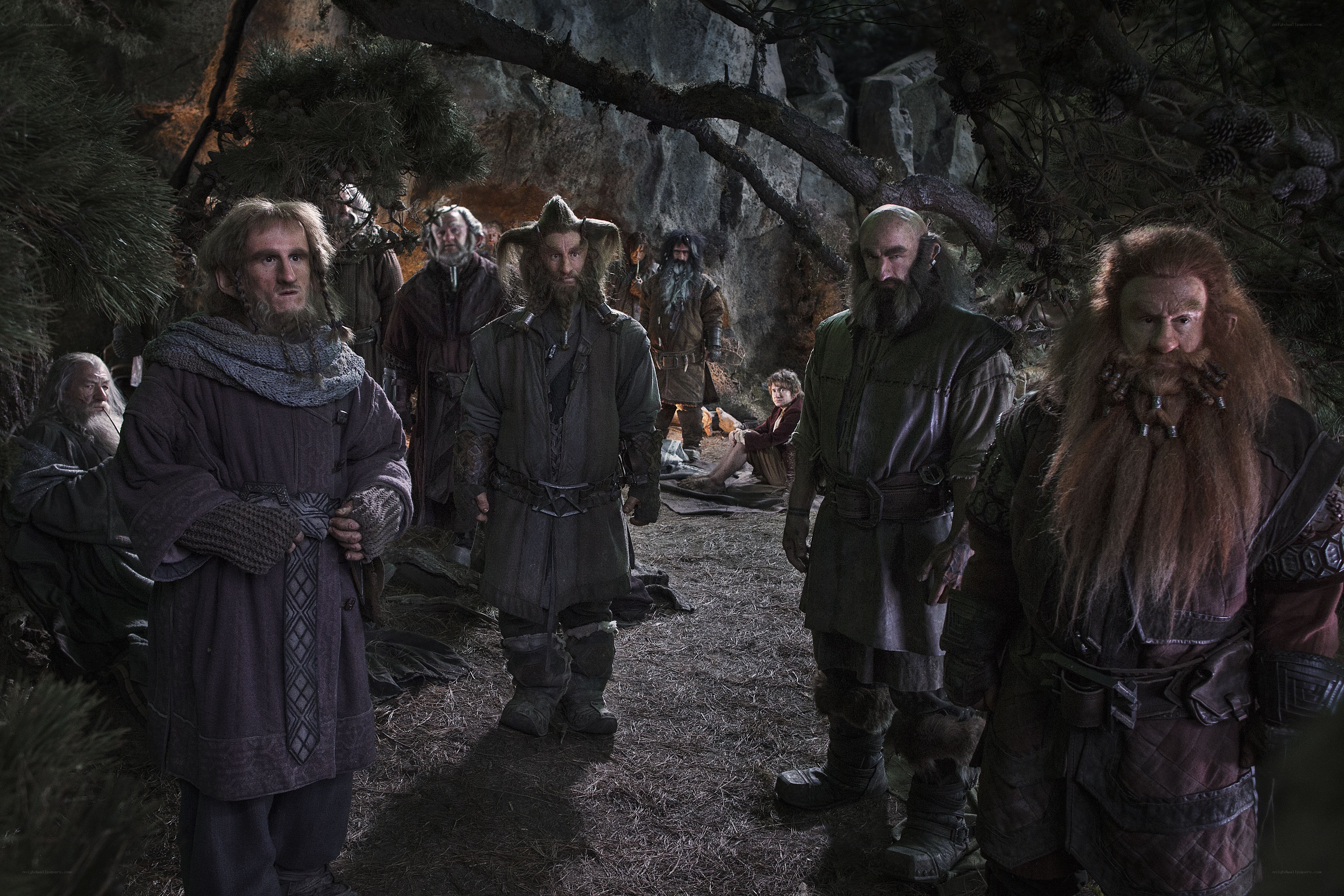 dwarves in a cave gathering