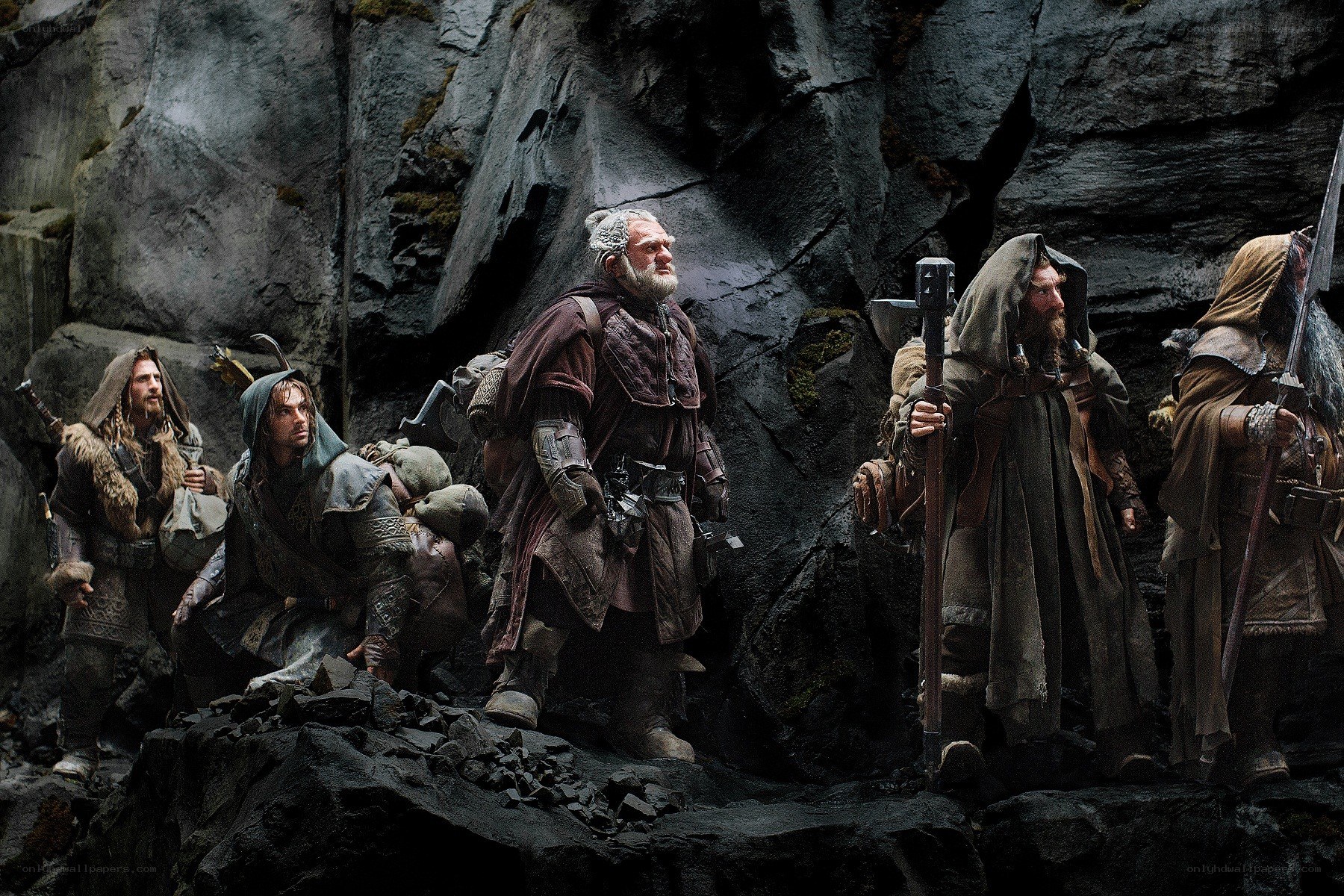 dwarves in a rocky cave