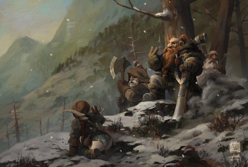 Dwarves in Snowy Mountains