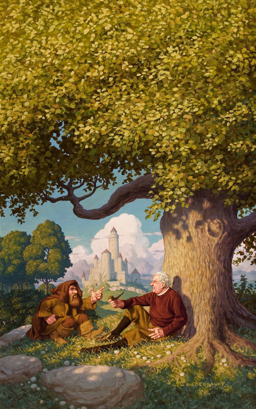Dwarves under a tree