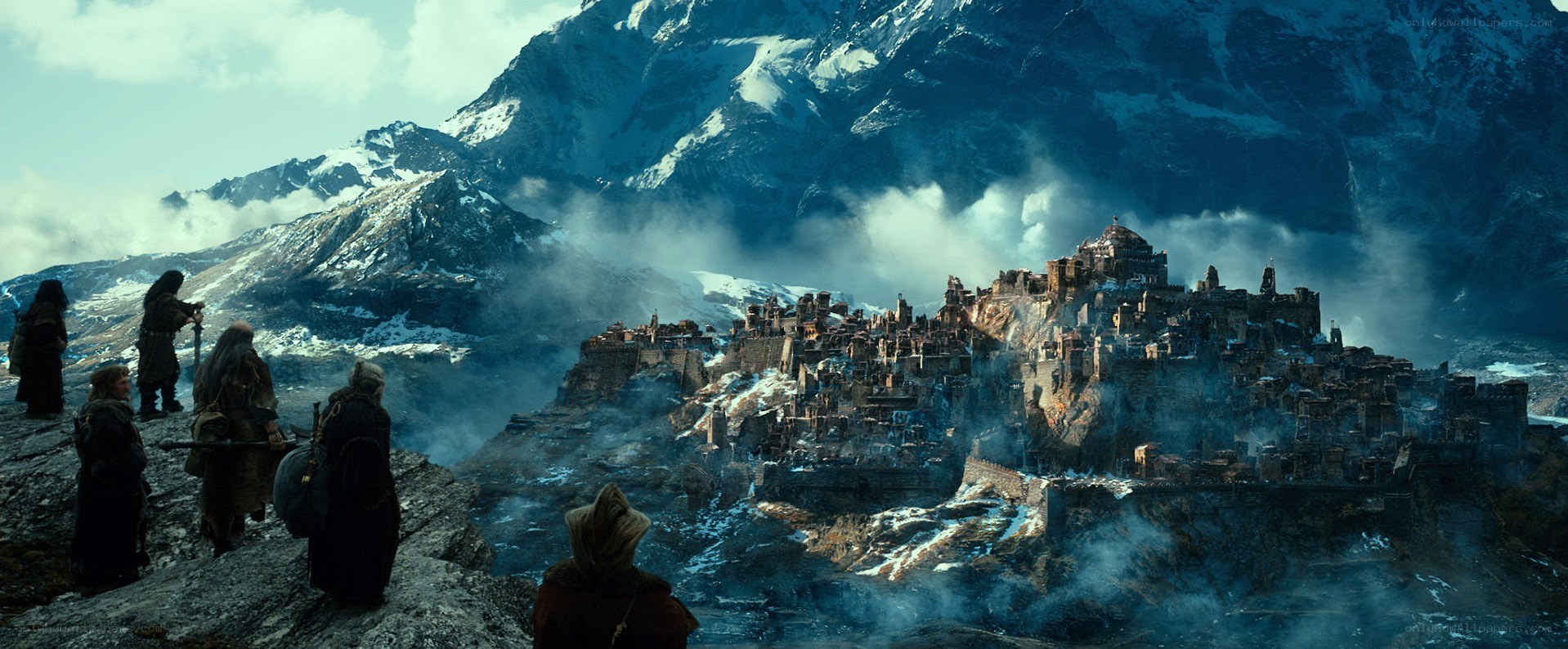 dwarves view mountain fortress