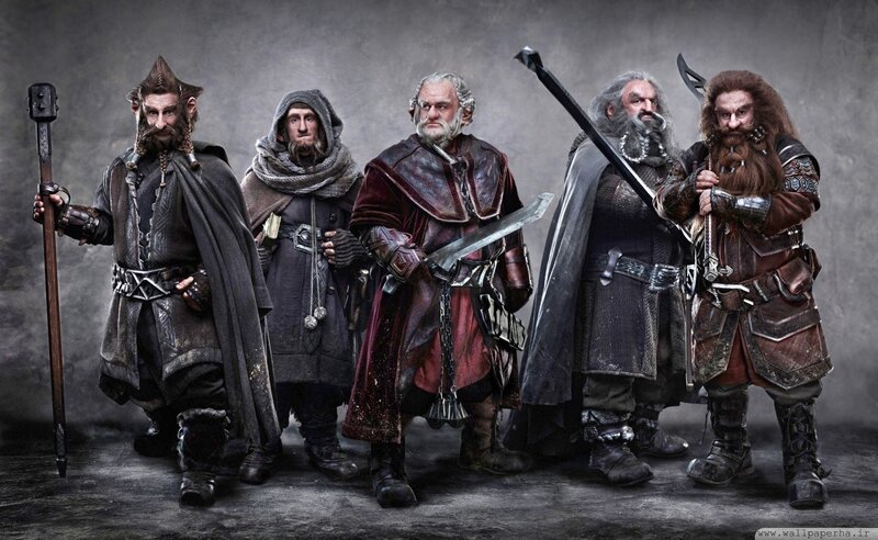 Dwarves with Weapons — Gray, Dramatic, Photograph, Cloaks