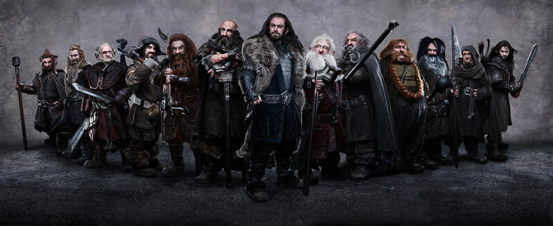 Dwarves with Weapons — Gray, Dramatic