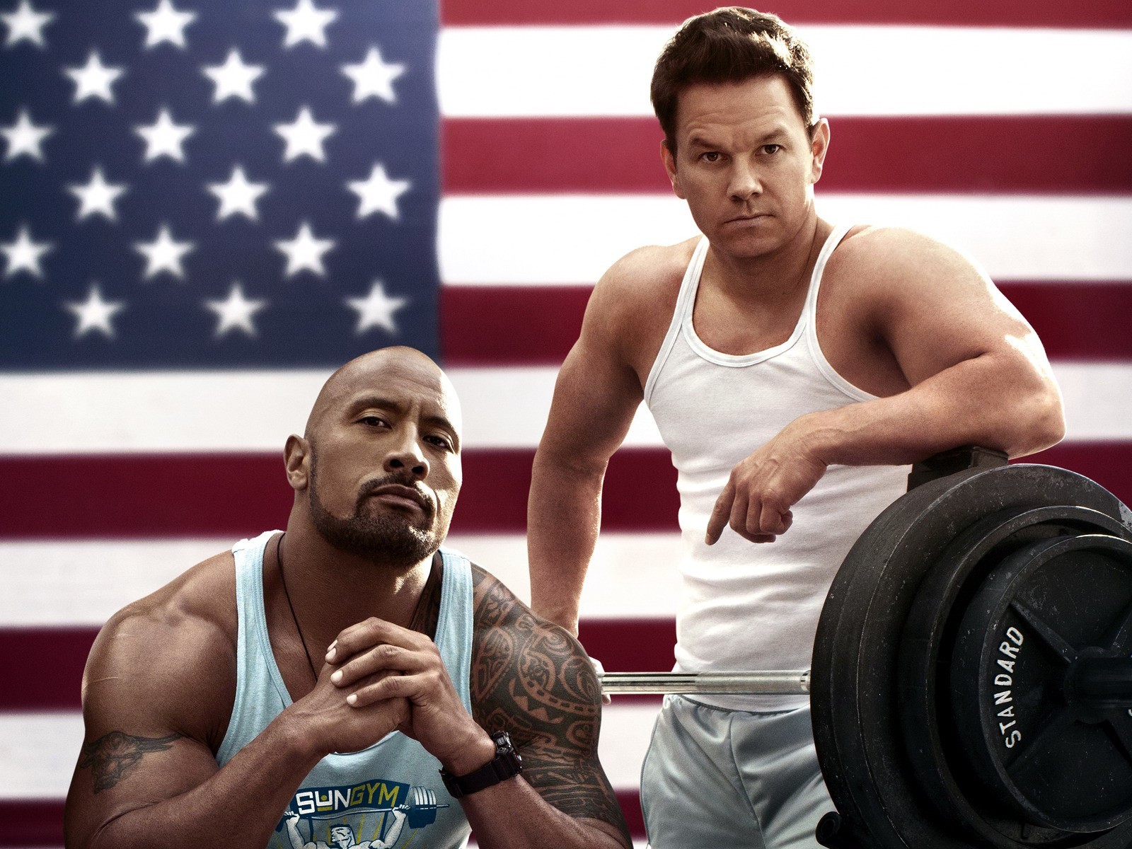 Dwayne Johnson and Mark Wahlberg