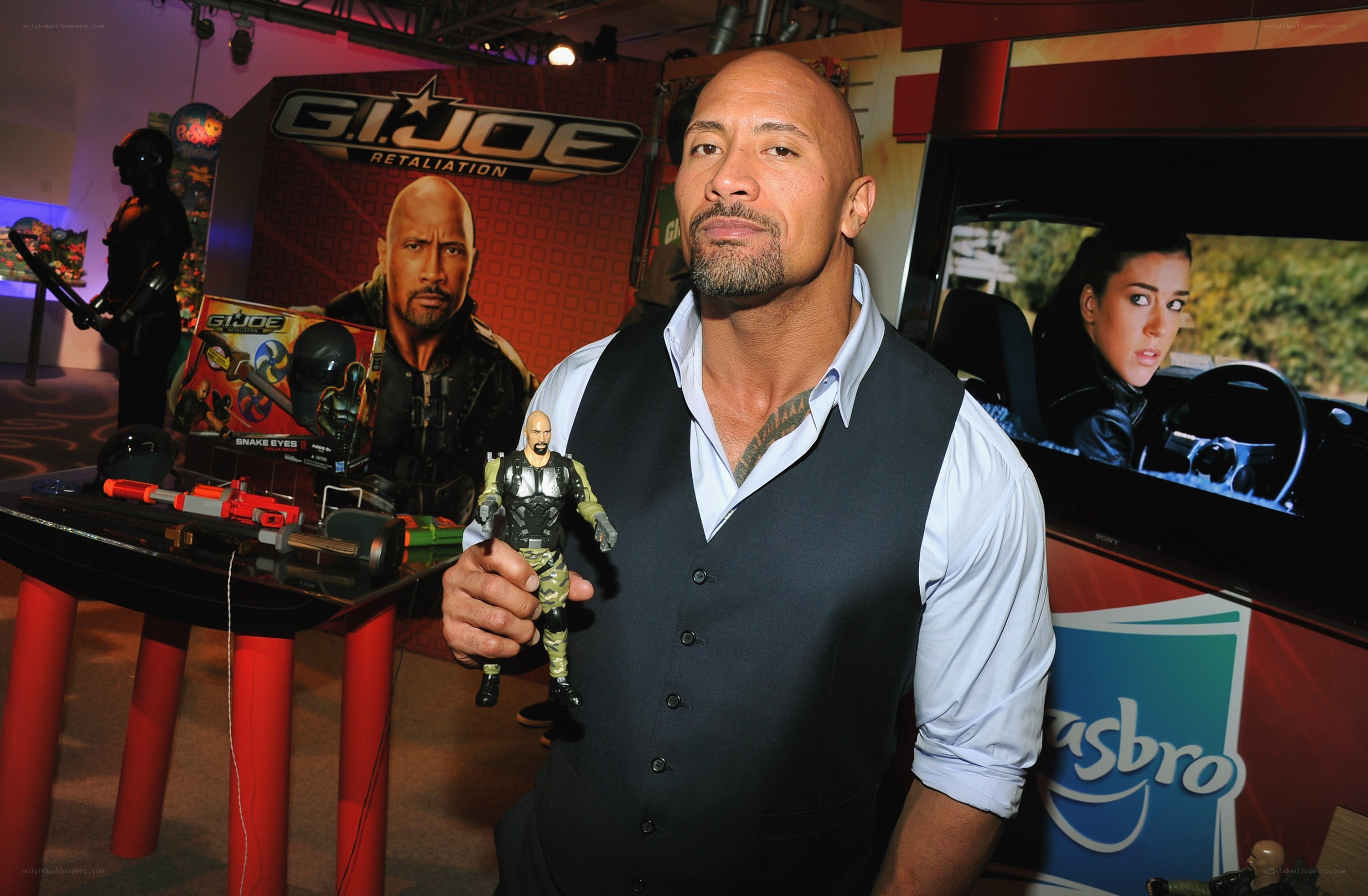 Dwayne Johnson at G.I. Joe event