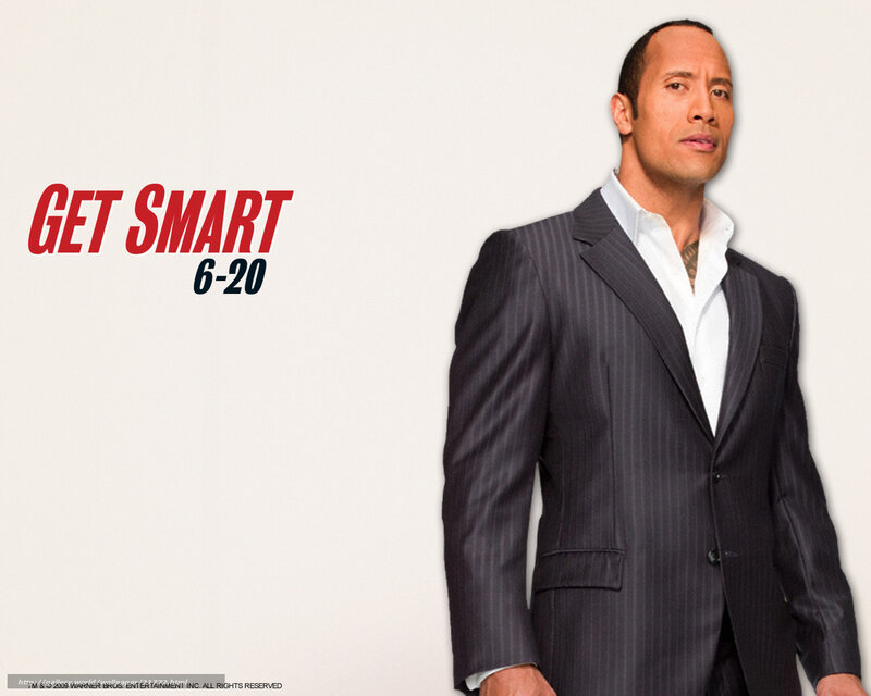 Dwayne Johnson in a suit