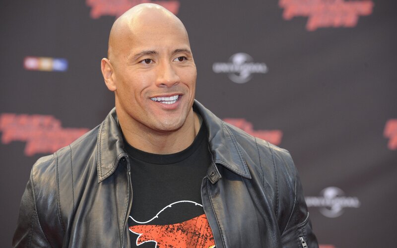 Dwayne Johnson Smiling — Black, Confident, Photograph