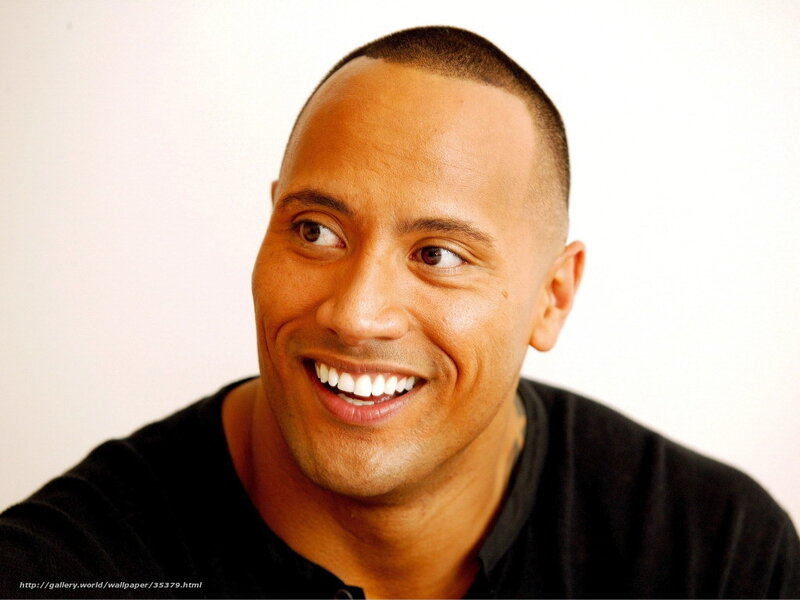Dwayne Johnson smiling