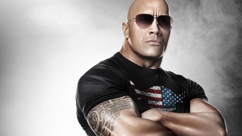 Dwayne Johnson with sunglasses