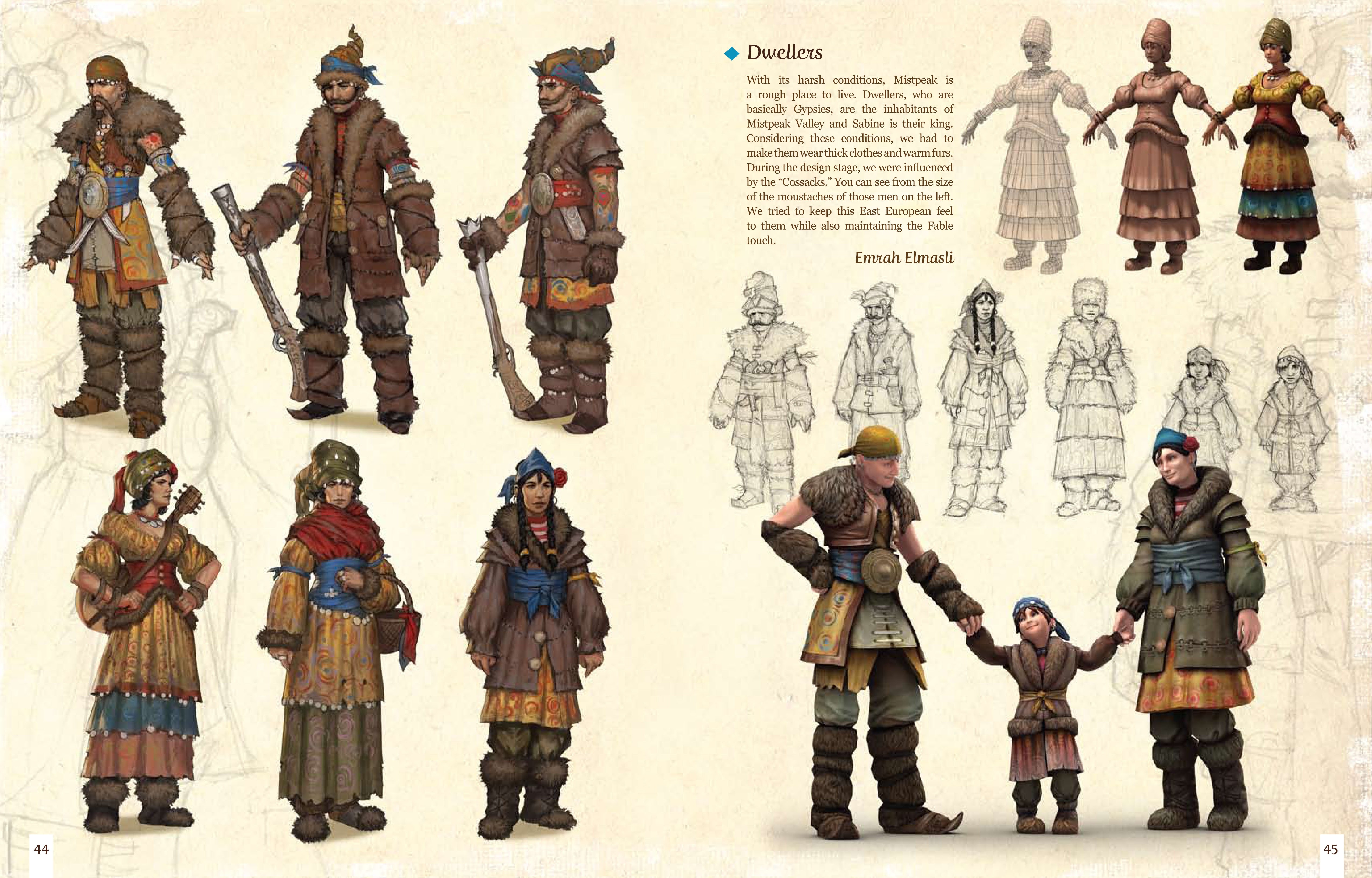 Dweller character designs