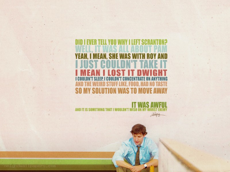 Dwight's confession quote