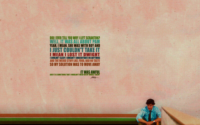 Dwight's emotional confession