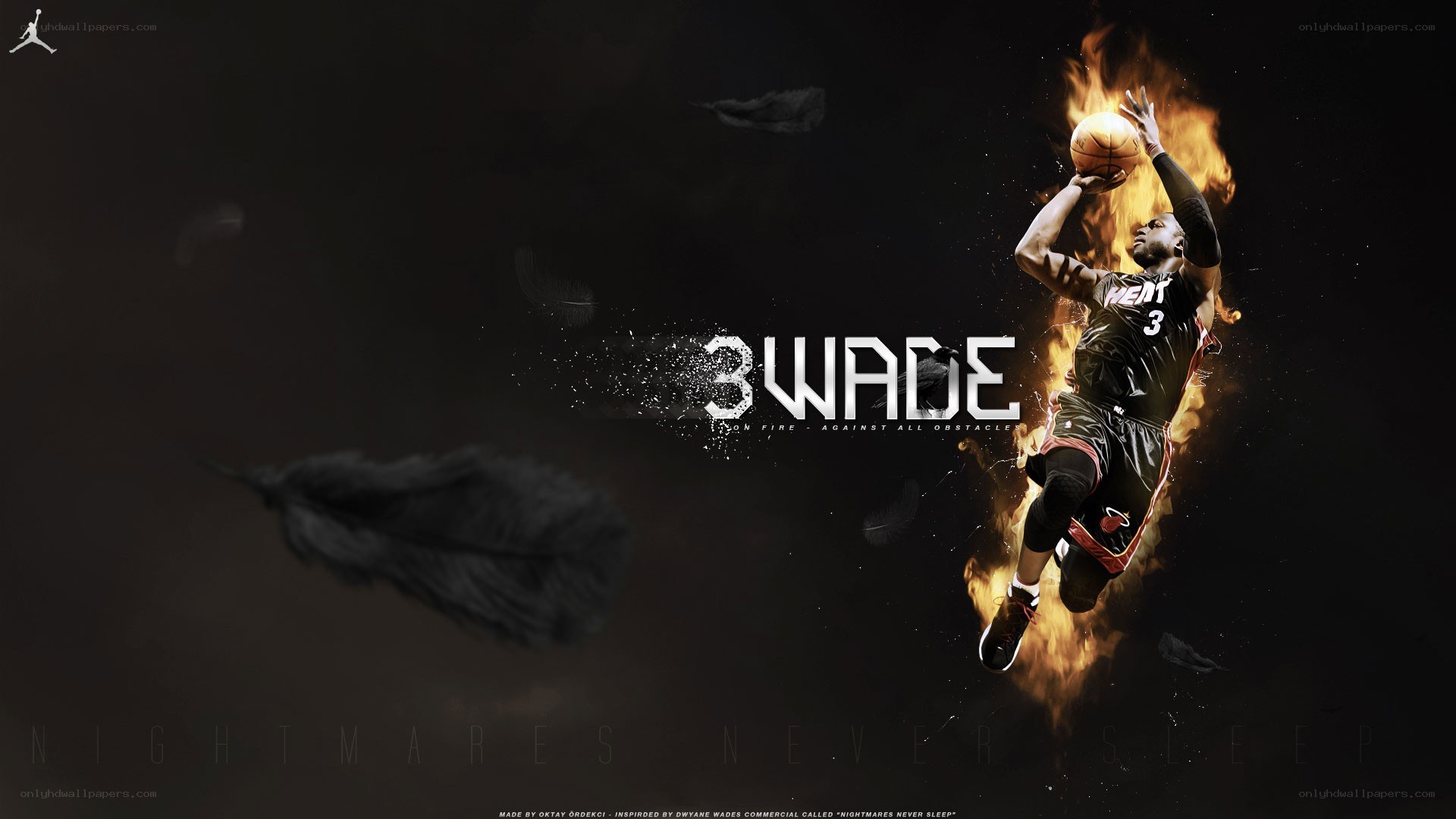 Dwyane Wade basketball artwork