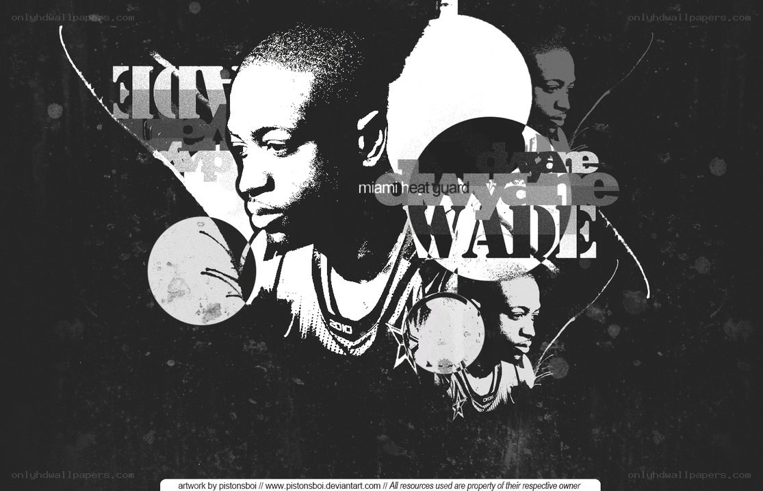 Dwyane Wade collage art