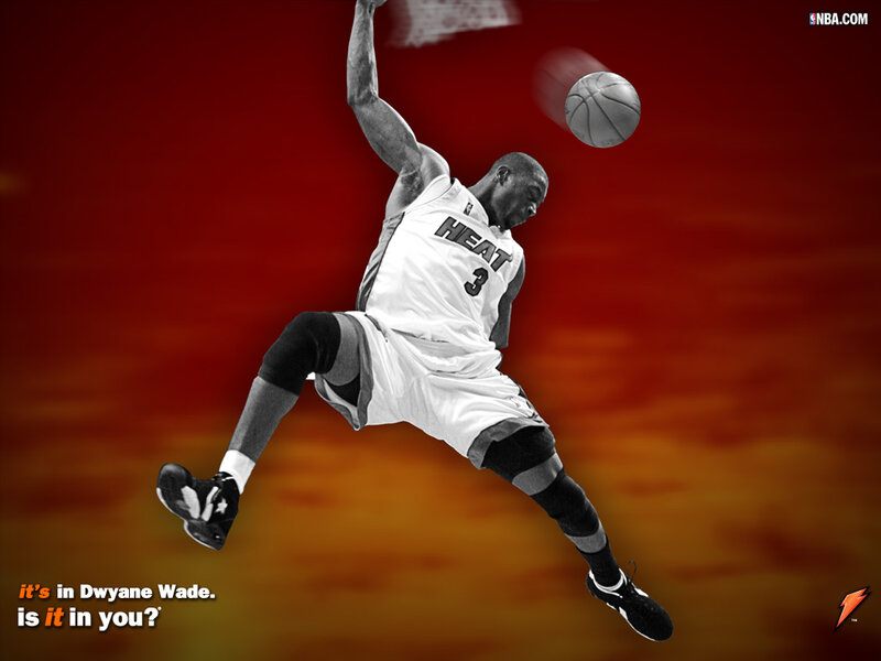 Dwyane Wade dunking