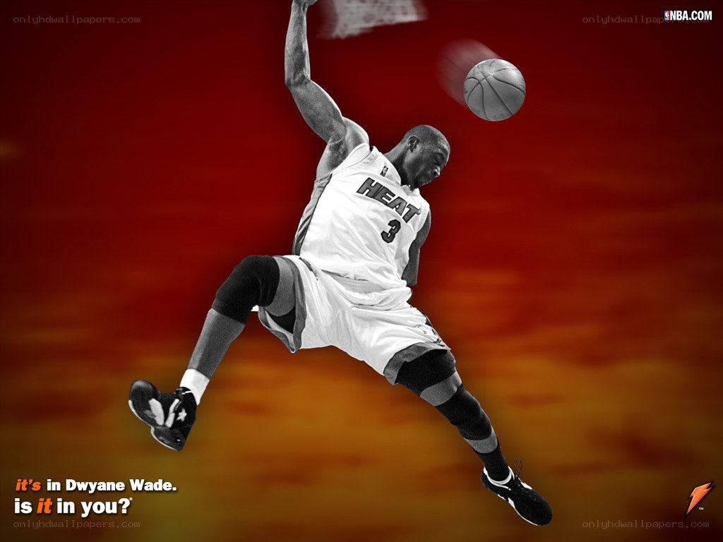 Dwyane Wade dunking