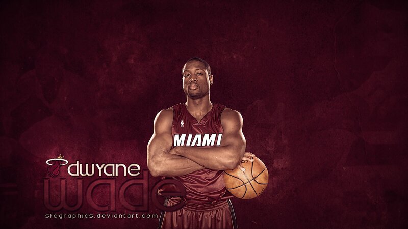 Dwyane Wade Holding Basketball
