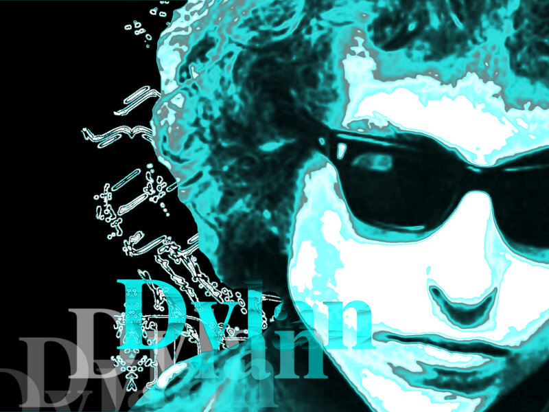Dylan portrait with teal effect