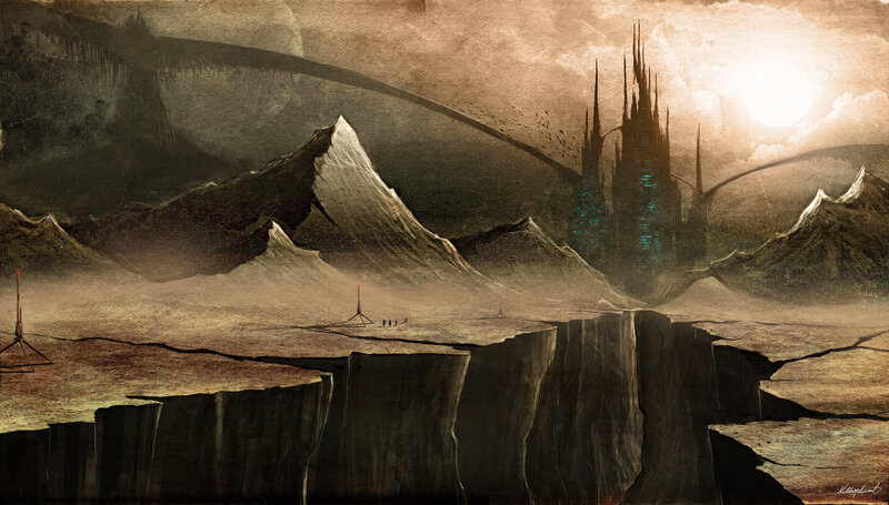 Dystopian Alien Landscape