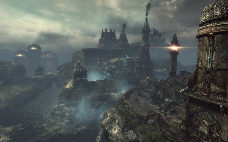 dystopian floating city