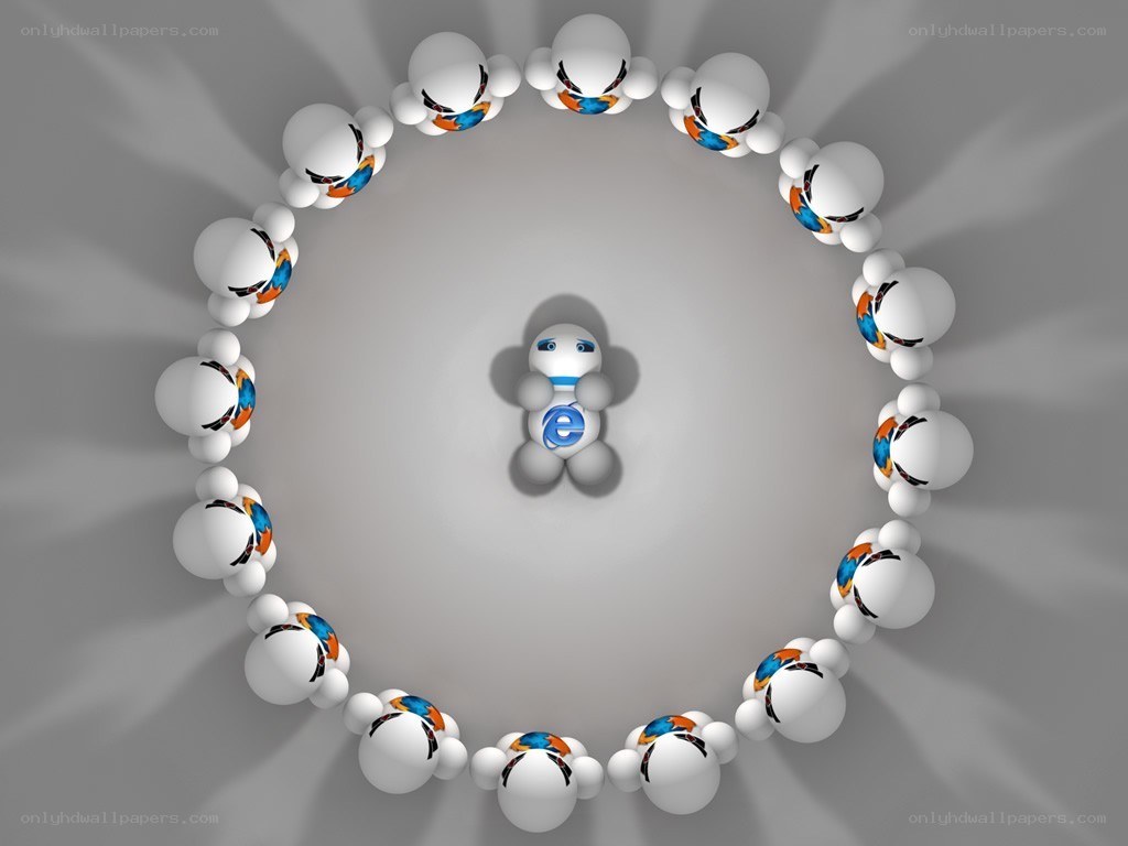 e-brain characters in a circle