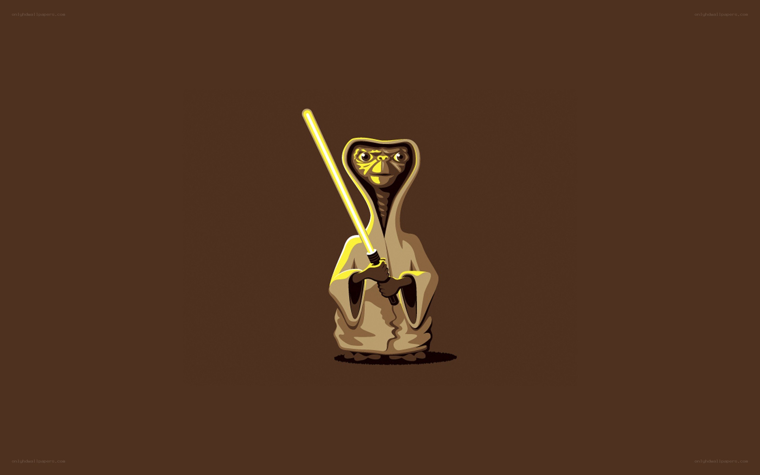 E.T. with lightsaber