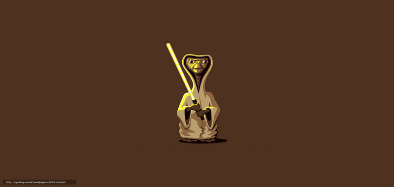 E.T. with lightsaber
