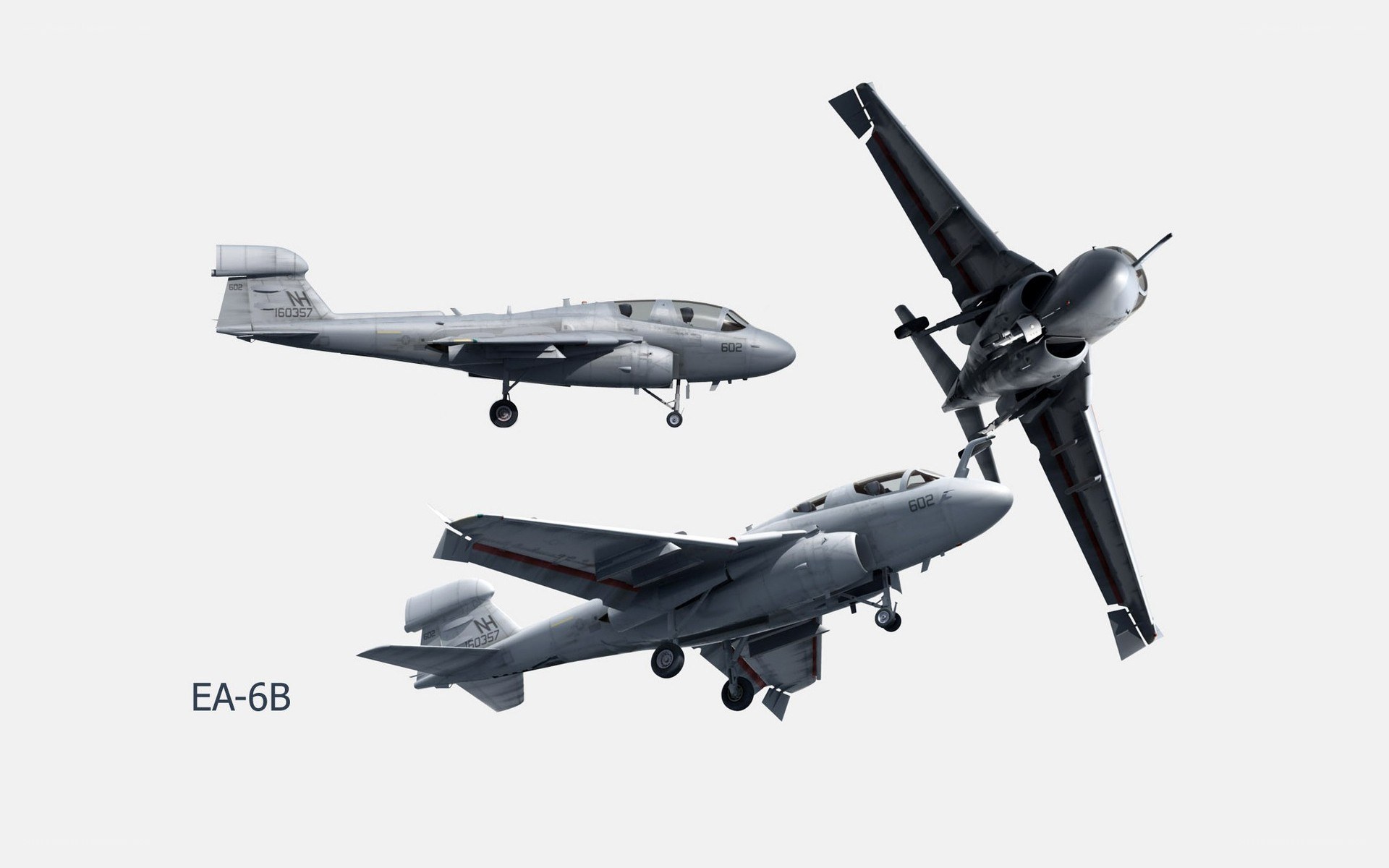 EA-6B aircraft in flight