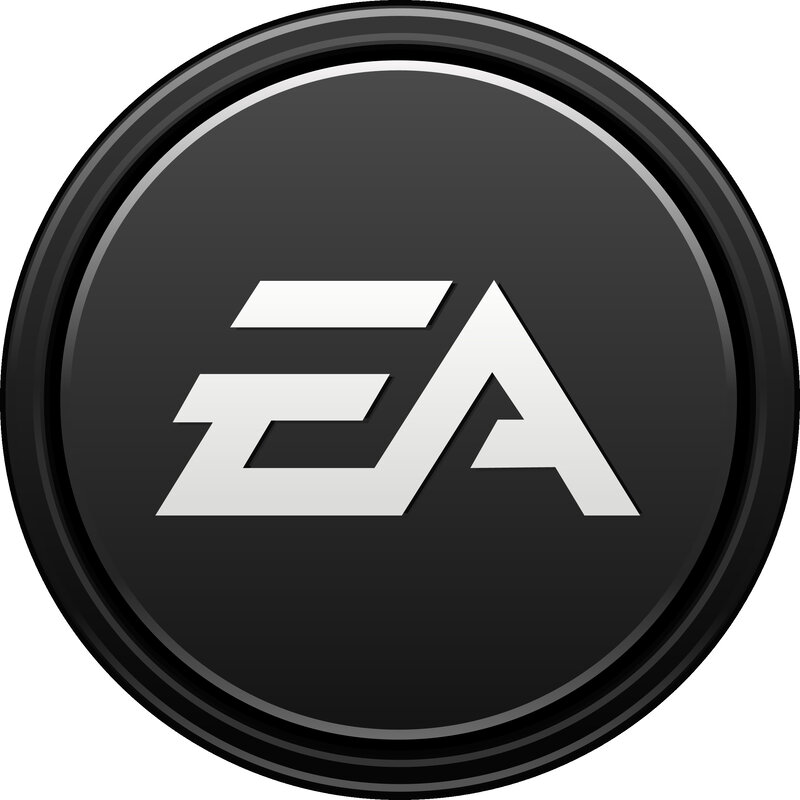 EA logo on black background