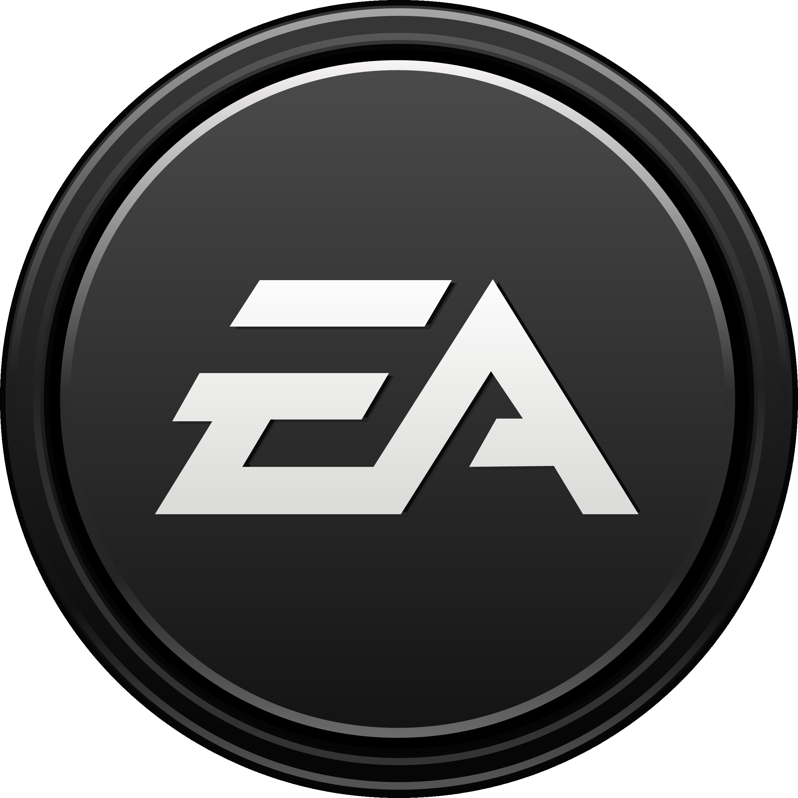 EA logo on black background