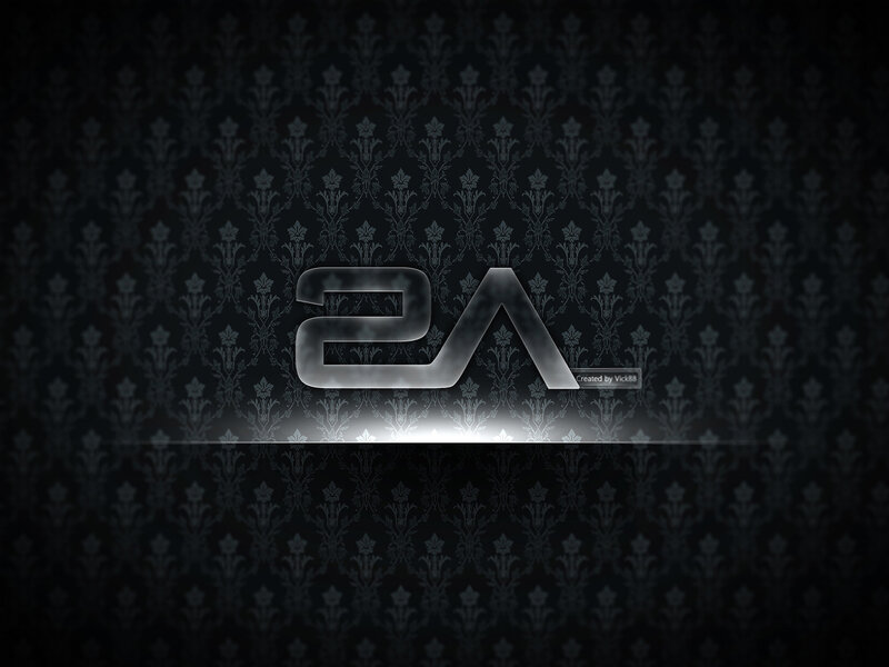 EA logo on patterned background