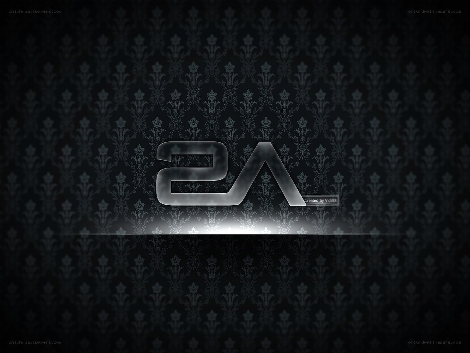 EA logo on patterned background