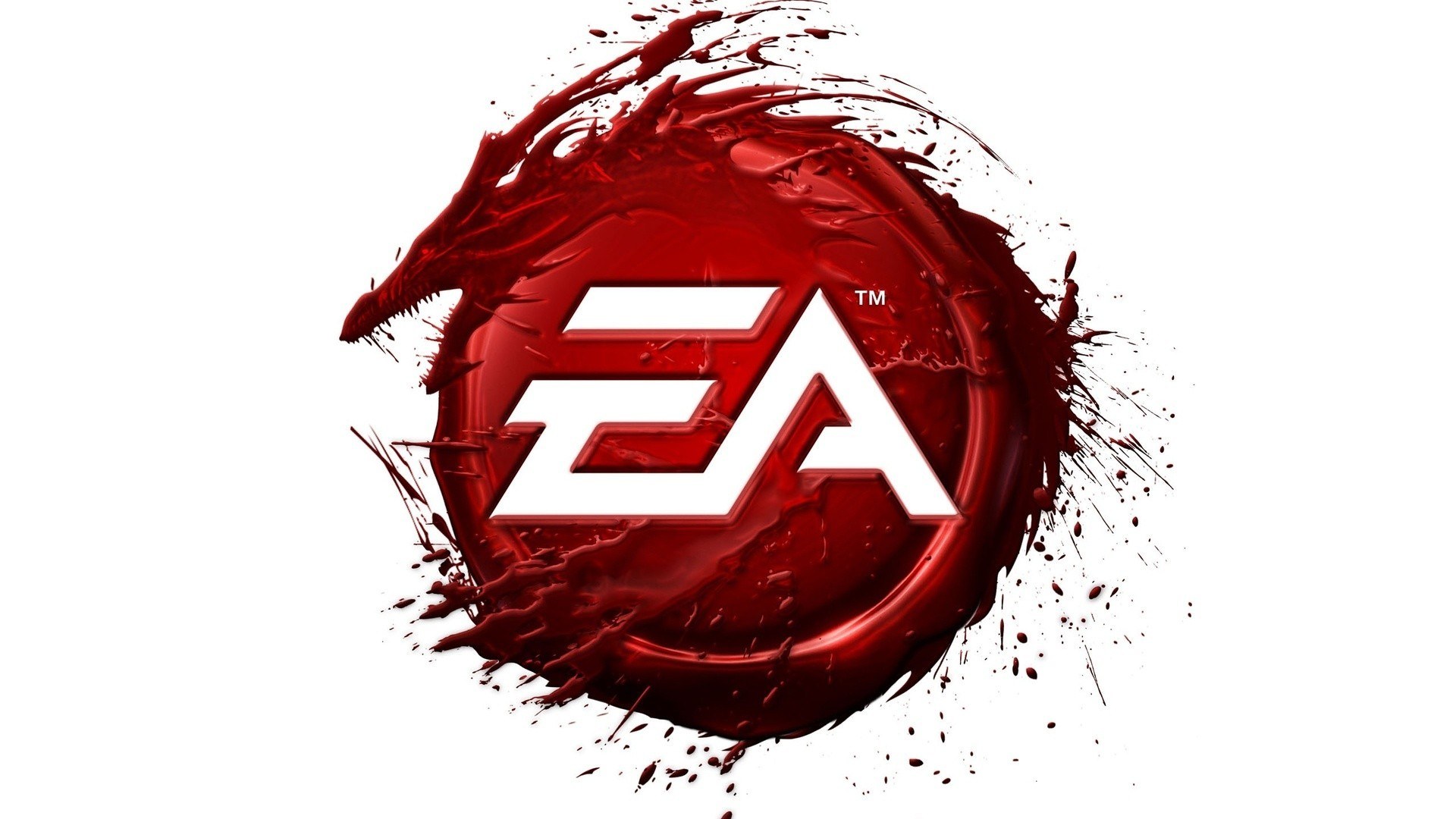 EA logo with red splatter