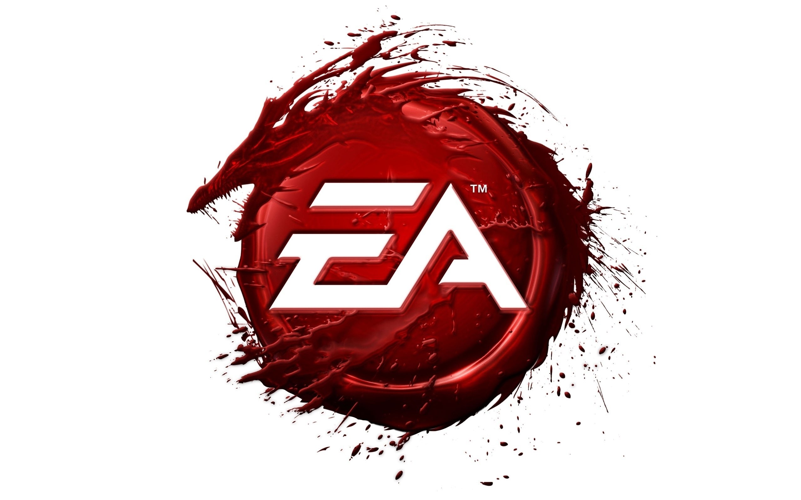EA logo with red splatter