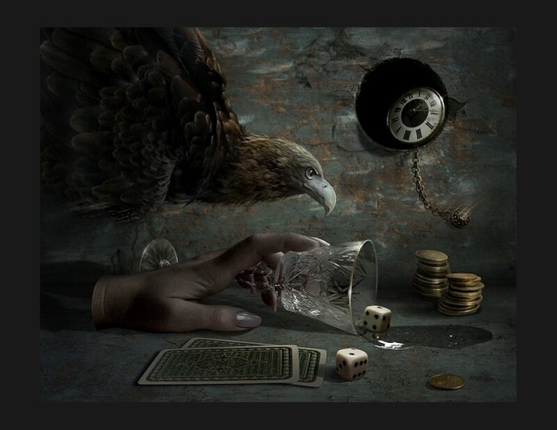 Eagle and Hand with Dice