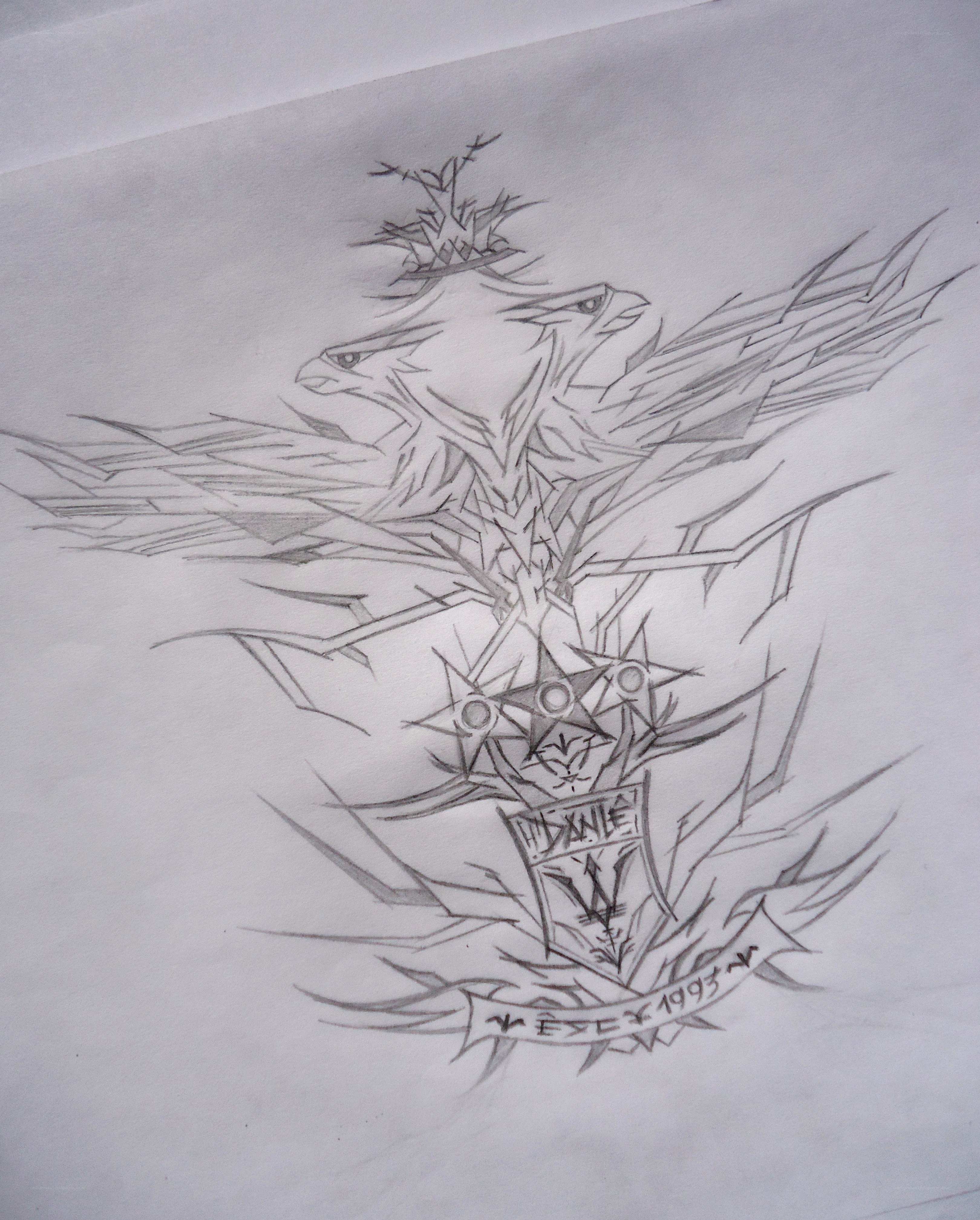 eagle crest sketch