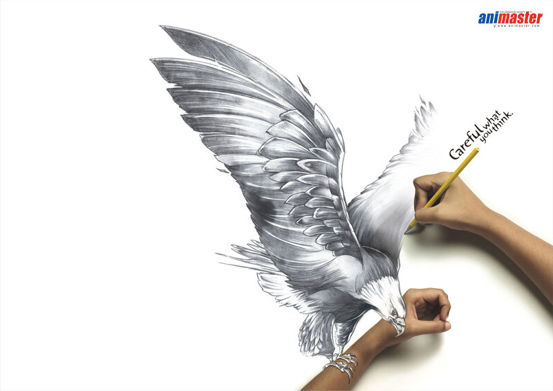 Eagle drawing advertisement