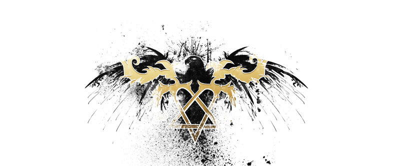 eagle emblem with golden wings