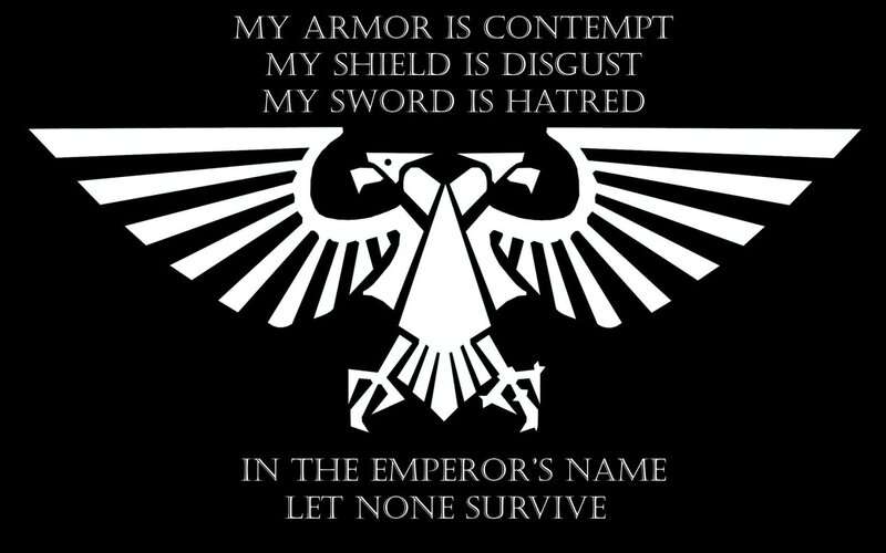 Eagle Emblem with Text — Black, Dramatic