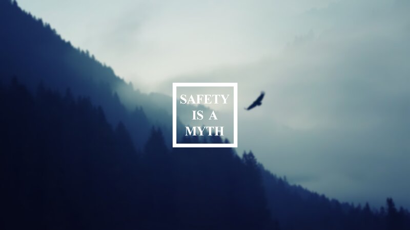 Eagle Flying over Mountains — Blue, Dramatic