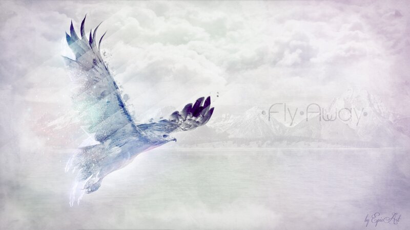 Eagle Flying Over Mountains