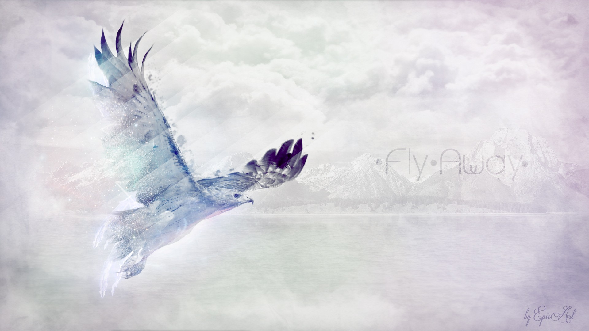 Eagle Flying Over Mountains