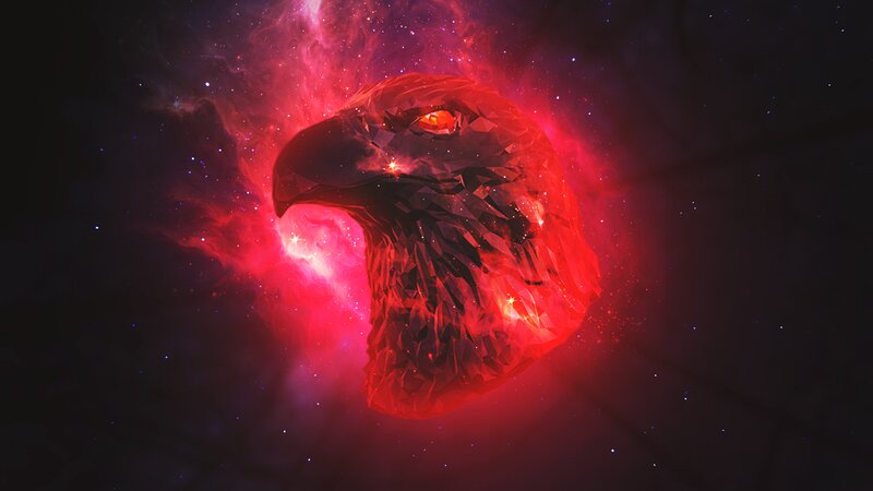 Eagle Head in Nebula